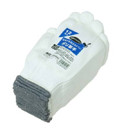 エースグローブ] AG139 ポリエステル軍手 12双組