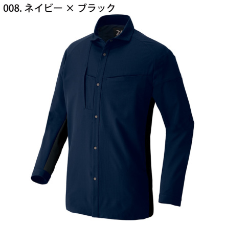 藍　発送待ち アイトス] AZ-4235 TULTEX 長袖シャツ(男女兼用)