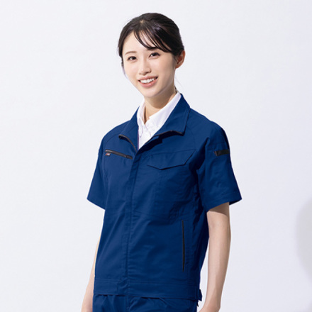 aze道様 アイトス] AZ-6842 半袖ブルゾン(男女兼用)