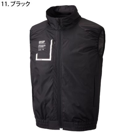 売り割引空調風神服 アタックベース ベスト 遮熱-12.5℃ 撥水 フード付 3540 色:ブラック サイズ:3L その他