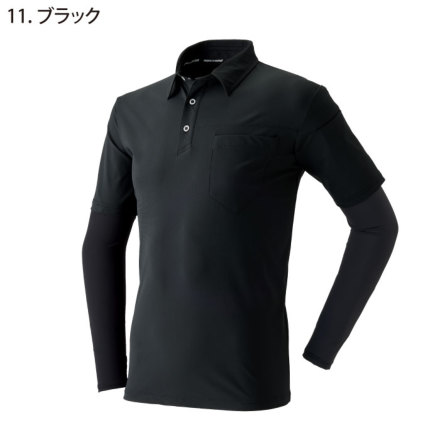 アタックベース] 17115 APEX WIN 冷感レイヤードポロシャツ