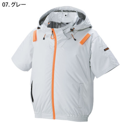 アタックベース] 3345 The tough 空調風神服チタンフード半袖ブルゾン