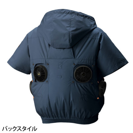 アタックベース] 3345 The tough 空調風神服チタンフード半袖ブルゾン