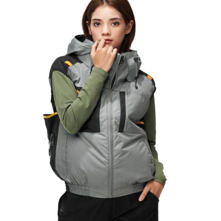 アタックベース] 7700 The tough 空調風神服チタンフードベスト