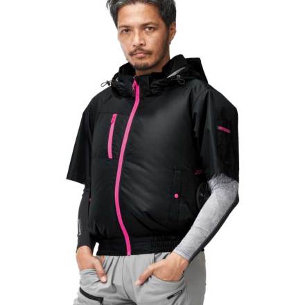 アタックベース] 8845 The tough 空調風神服チタンフード半袖