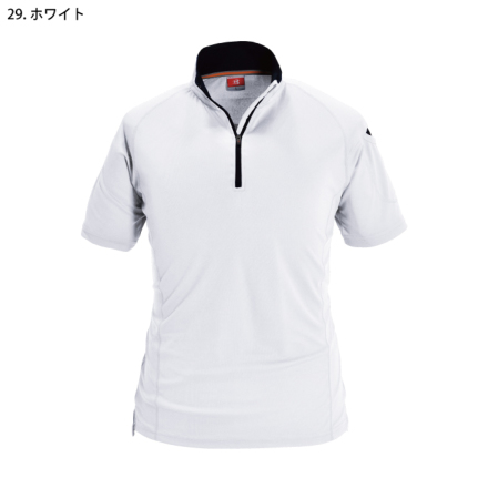 バートル] 415 半袖ジップシャツ