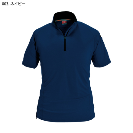 バートル] 415 半袖ジップシャツ