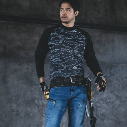 バートル] 4093 モックネックホットTシャツ(ユニセックス) 【大サイズ