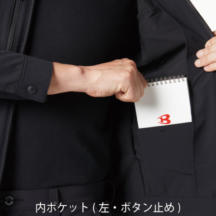 BERTING ブラック ジャケット XL ルーズフィット パッデッドフライトジャケット - ブラック - Men