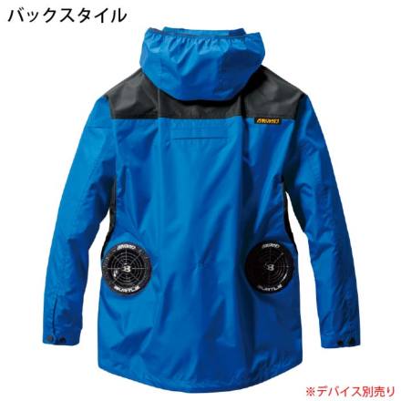 YUZUKI建設 AC1191 ロイヤルブルー L バートル] AC1191 ACフーディジャケット(ユニセックス) 【大サイズ】