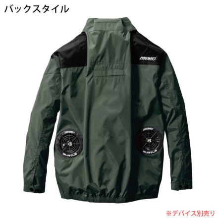 (6) 4つ穴空調服 バートル AC2011 イエローカモ L バートルエアークラフト長袖AC2011服のみ