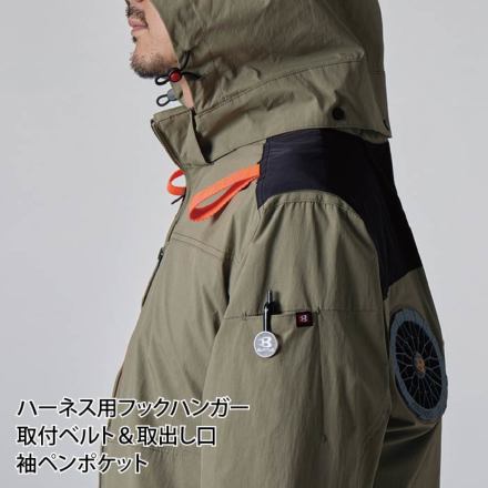 ハイバックファン取付 [バートル] AC2086 エアークラフト半袖