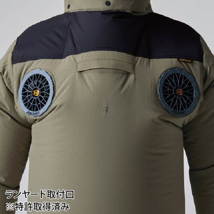 ハイバックファン取付 [バートル] AC2086 エアークラフト半袖