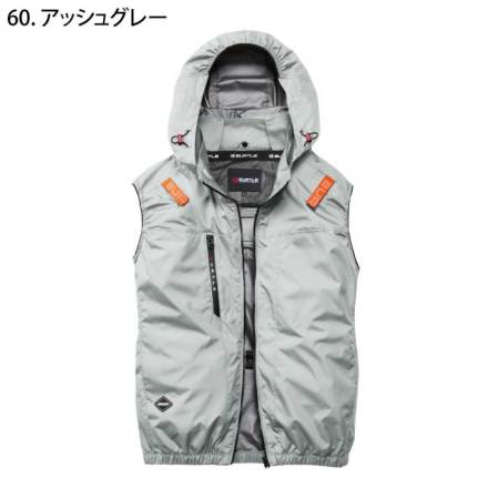 【即完売品】charbon running/S/シルバー/ベスト バートル] AC2094 エアークラフトベスト 【大サイズ】 ☆2026春夏/新商品☆