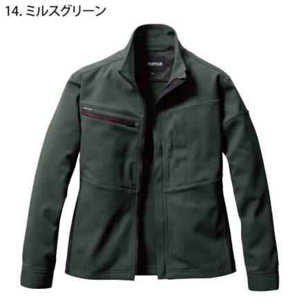 BURTLE フィッシングジャケット グレー バートル] 9711 ストレッチジャケット(ユニセックス) 【特大