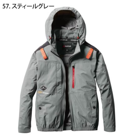 BURTLE AC2084スティールグレー ハイバックファン2025年最新XXL BURTLE バートル エアークラフト 2025年 ハイバック 空調作業服