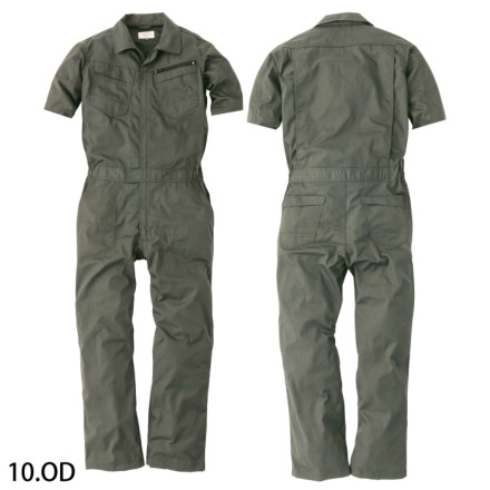 CHUSAN [HOP-SCOT] 9311 コスパレディース半袖ツナギ・つなぎ服