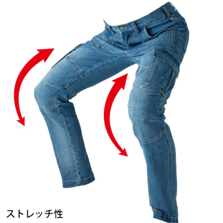 CHUSAN [DOGMAN] 8026 スリムストレッチ・スラブカーゴパンツ