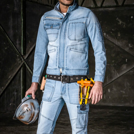 CHUSAN [DOGMAN] 8027 スリムストレッチ・スラブジャケット 【特大サイズ】