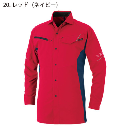 リブ編みライトブルー長袖シャツ　COS AE-8098_09.jpg