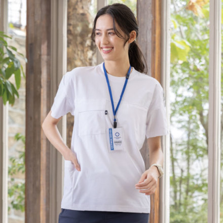 コーコス] AG-3177 ファントムドッツ 冷感 DRY サイドポケット 半袖Tシャツ