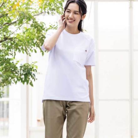 エイコ コンドウ シースルートップス タグ付き コーコス [Dickies] D-6017 ディッキーズ T/C鬼鹿の子半袖Tシャツ