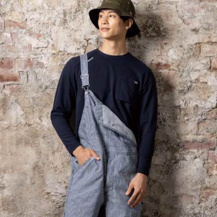 コーコス [Dickies] D-6018 ディッキーズ T/C鬼鹿の子長袖Tシャツ