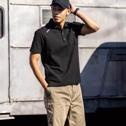 コーコス [Dickies] D-6117 ディッキーズ T/C鬼鹿の子半袖ポロ