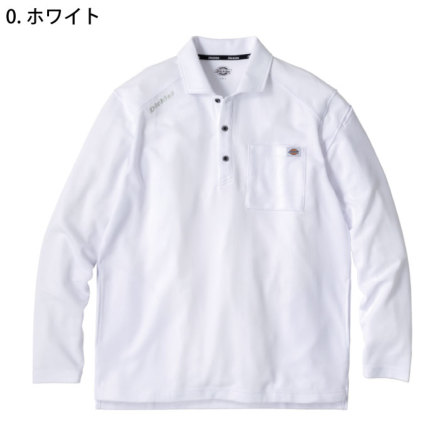 コーコス [Dickies] D-6118 ディッキーズ T/C鬼鹿の子長袖ポロ