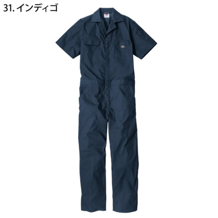 dickies つなぎ　美品　ほぼ未使用 コーコス [Dickies] D-6702 ライトT/Cストレッチ 半袖ツナギ