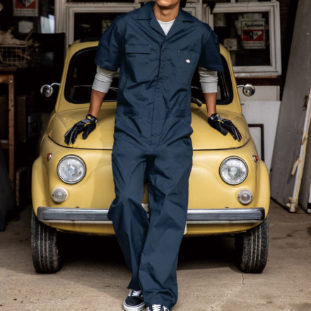 コーコス [Dickies] D-6702 ライトT/Cストレッチ 半袖ツナギ・つなぎ服