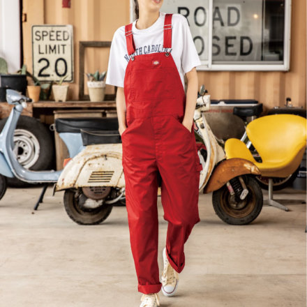 コーコス [Dickies] D-6709 ライトT/Cストレッチ オーバーオール