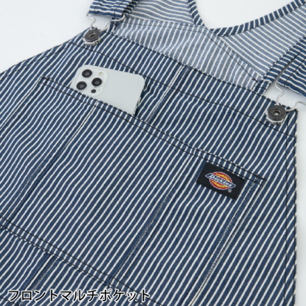 コーコス [Dickies] D-719 ストレッチヒッコリーオーバーオール・つなぎ服