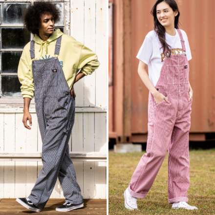 コーコス [Dickies] D-719 ストレッチヒッコリーオーバーオール・つなぎ服