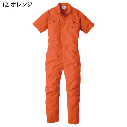 コーコス [Dickies] D-749 ディッキーズストレッチCVC 半袖ツナギ