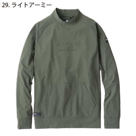 コーコス [GLADIATOR] G-7528 冷感ストレッチモックネック長袖シャツ