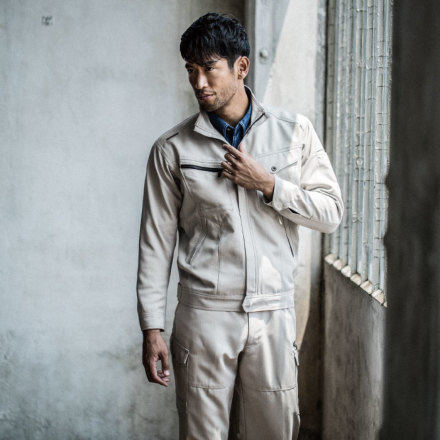 コーコス [GLADIATOR] G-9405 裏綿ヘリンボンノータックカーゴパンツ