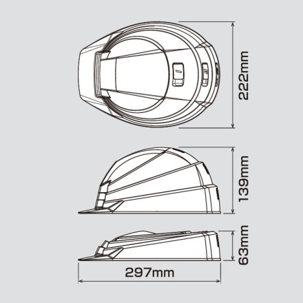 DIC [ヘルメット] AA21型HA7-K21式 IZANO2 折りたたみヘルメット