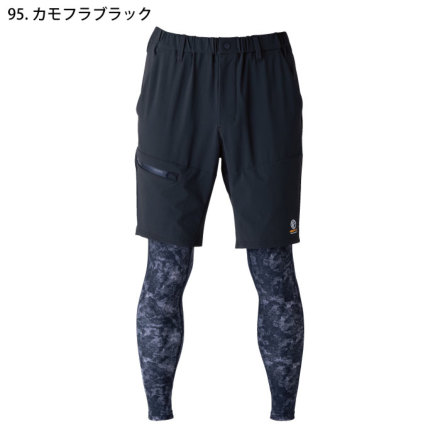EVENRIVER] EX35 フェイクレイヤードショートパンツ