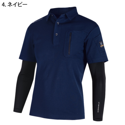 EVENRIVER] HY08 フェイクレイヤードドライポロシャツ