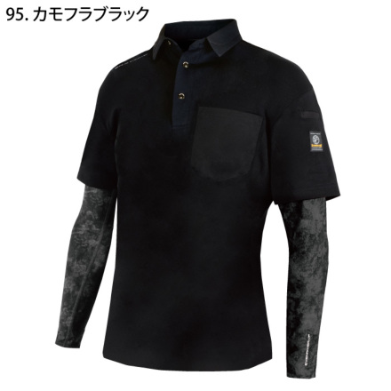 未使用 Invel ポロシャツ 黒 24ssmens-dot-mesh-cool-
