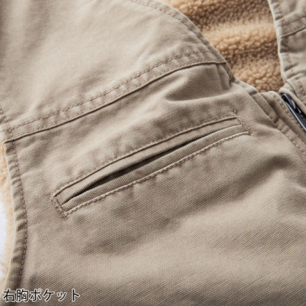 Evenriver] R605 コットン裏ボアベスト