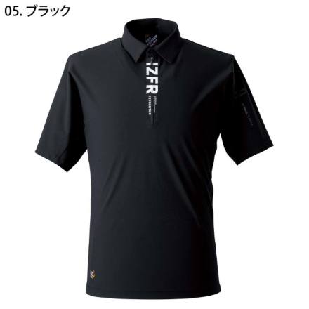 アイズフロンティア] 044 接触冷感半袖ジップアップシャツ