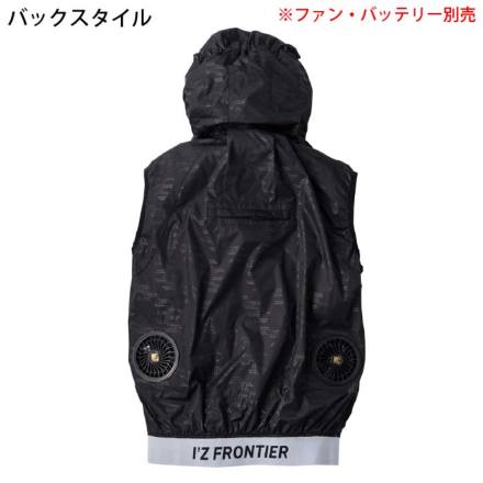 アイズフロンティア10206 ベスト空調服Dグレー L ブラック アイズフロンティア] 10206 A.S.S.ワークベスト