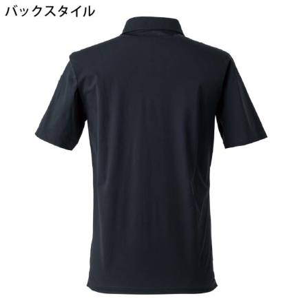 V12 黒ポロシャツ&ロングパンツ サイズ1 アイズフロンティア] 119 ライトドライストレッチ半袖ポロシャツ