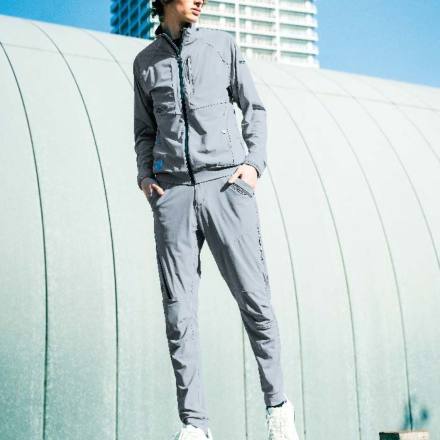 アイズフロンティア] 3413 接触冷感ナイロンストレッチジョガーパンツ