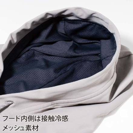 アイズフロンティア] 048 接触冷感D.J.ストレッチ半袖フーディー