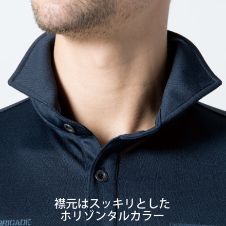 アイズフロンティア] 705P ストレッチプリント 半袖ポロシャツ