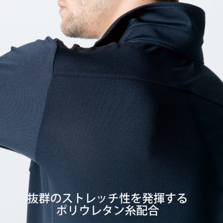 アイズフロンティア] 705P ストレッチプリント 半袖ポロシャツ