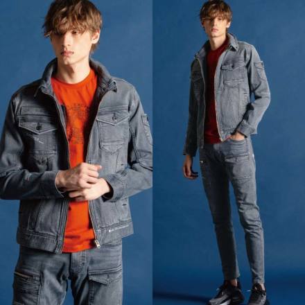 アイズフロンティア] 7310 3Dストレッチデニムワークジャケット